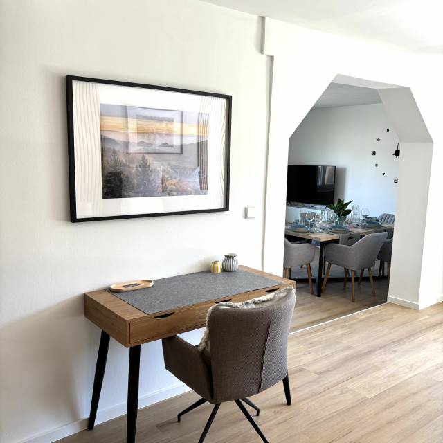 Arbeitsplatz im Rema Homes Apartment Bad Bellingen